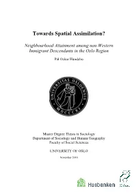 Towards Spatial Assimilation?