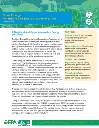 Duke Energy Neighborhood Energy Saver Program Program Profile