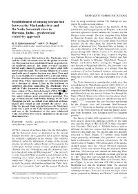 Establishment of Missing Stream Link Between the Markanda River And