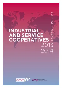 Industrial and Service Cooperatives 2013 - 2014 Index