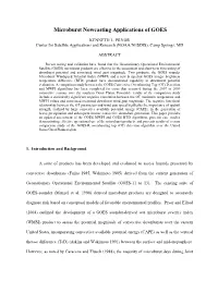 Microburst Nowcasting Applications of GOES