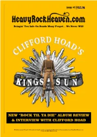 New “Rock Til Ya Die” Album Review & Interview With