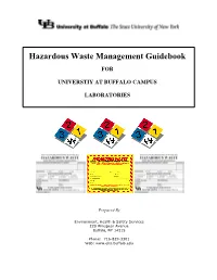 Hazardous Waste Management Guidebook