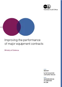 Improving the Performance of Major Equipment Contracts
