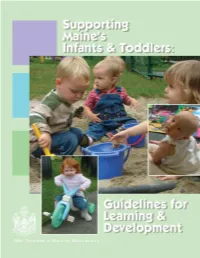 Infant-Toddler Early Learning Guidelines
