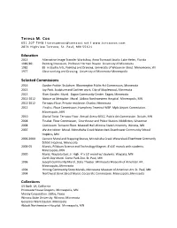 Teresa M. Cox Education Selected Commissions Collections