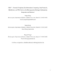 UBIC2 – Towards Ubiquitous Bio-Information Computing: Data Protocols, Middleware, and Web Services for Heterogeneous Biological Information Integration and Retrieval
