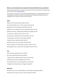 Where Can I View Documents and Respond to the Greater Manchester Bus Consultation?