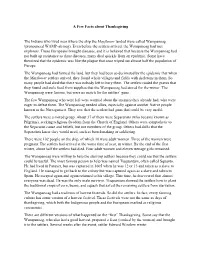 A Few Facts About Thanksgiving the Indians Who Lived Near Where The