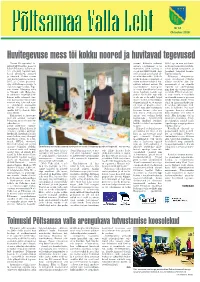 Huvitegevuse Mess Tõi Kokku Noored Ja Huvitavad Tegevused Tänavu 20