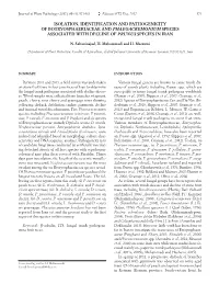 Isolation, Identification and Pathogenicity of Botryosphaeriaceae and Phaeoacremonium Species Associated with Decline of Prunus Species in Iran