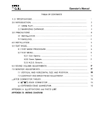 Operator's Manual