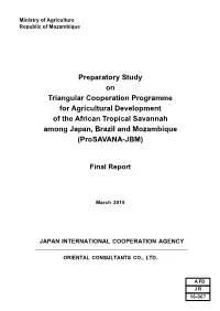 Preparatory Study on Triangular Cooperation Programme For