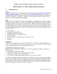 Procedure 4.0—Hot Work Program (Hwp)