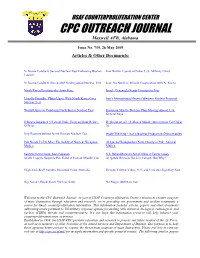 USAF Counterproliferation Center CPC Outreach Journal #715