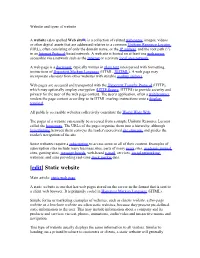 Website and Types of Website