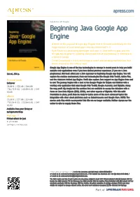 Beginning Java Google App Engine