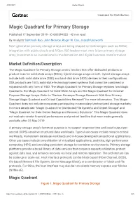 Magic Quadrant for Primary Storage