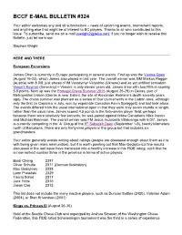 Bccf E-Mail Bulletin #324
