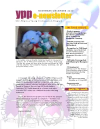 E-Newsletter November – December 2010 / 2 TAO-RP Completes San Juan City Pride of Place and GSDI Projects