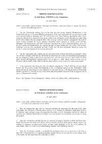 GUE/NGL) to the Commission