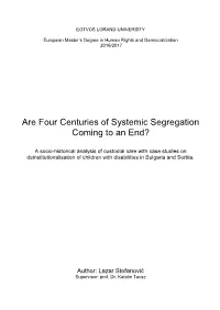 Are Four Centuries of Systemic Segregation Coming to an End?