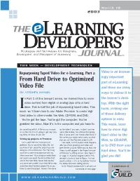 From Hard Drive to Optimized Video File