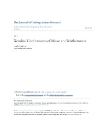 Xenakis' Combination of Music and Mathematics Janelle Anderson South Dakota State University