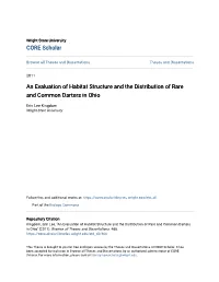 An Evaluation of Habitat Structure and the Distribution of Rare and Common Darters in Ohio