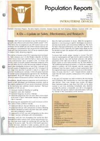 Population Reports