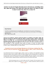Read PDF # Articles on Aircraft Engine
