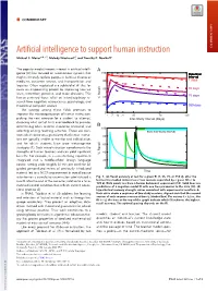 Artificial Intelligence to Support Human Instruction COMMENTARY Michael C
