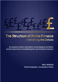 The Structure of Police Finance – Informing the Debate