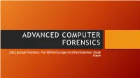 Advanced Computer Forensics