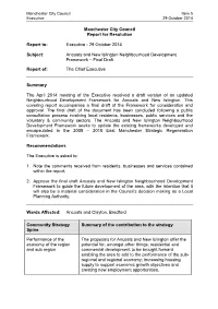 Ancoats and New Islington Neighbourhood Development Framework – Final Draft