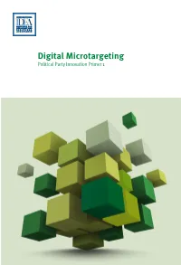 Digital Microtargeting Political Party Innovation Primer 1 Digital Microtargeting