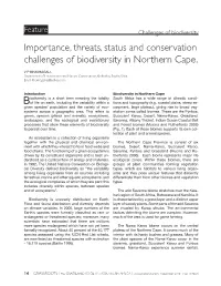 Feature Challenges of Biodiversity Importance, Threats, Status and Conservation Challenges of Biodiversity in Northern Cape