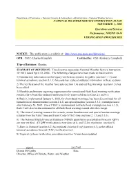 National Weather Service Instruction 10-1601 November 3, 2005