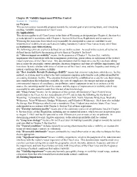 Table C, Chapter 09. Visibility Impairment/PM Fine Control