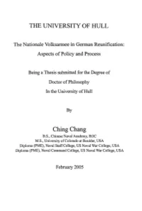 THE UNIVERSITY of HULL Ching Chang