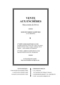 Vente Aux Enchères Succession De Livres