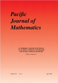 An Intrinsic Volume Functionalon Almost Complex 6-Manifoldsand