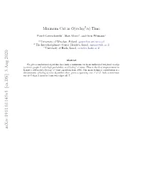 Minimum Cut in $ O (M\Log^ 2 N) $ Time