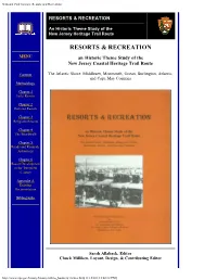 Resorts & Recreation