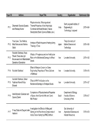 Submitted Paper List
