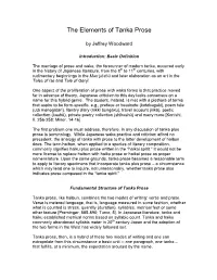 The Basic Structure of Tanka Prose