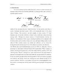1.1. Introduction the Reaction Between Olefinic Double Bond and a Mixture