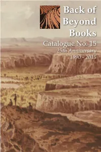 Back of Beyond Books, ABAA 83 N