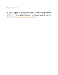 Deep Learning on Operational Facility Data Relat