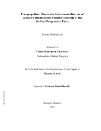 Discursive Instrumentalization of Women's Rights in the Populist